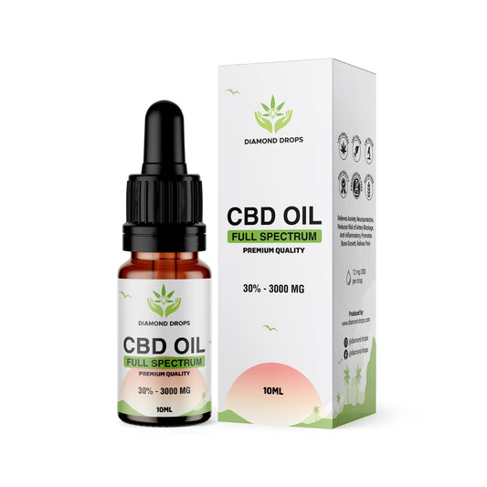 Test Diamond Drops CBD Oil - Full Spectrum 30% 10ML - Premium Quality